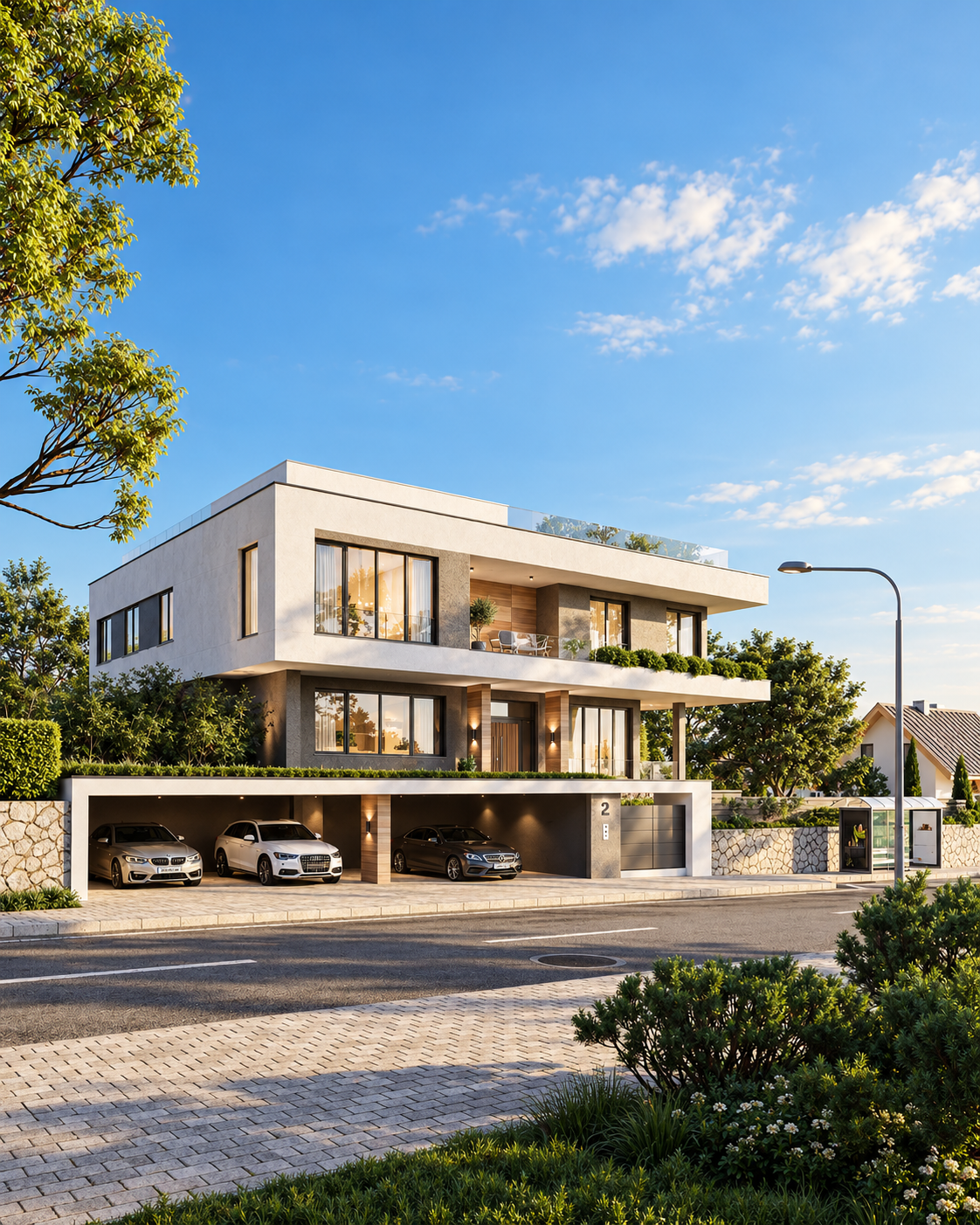 Villa Evia — vizual projekta