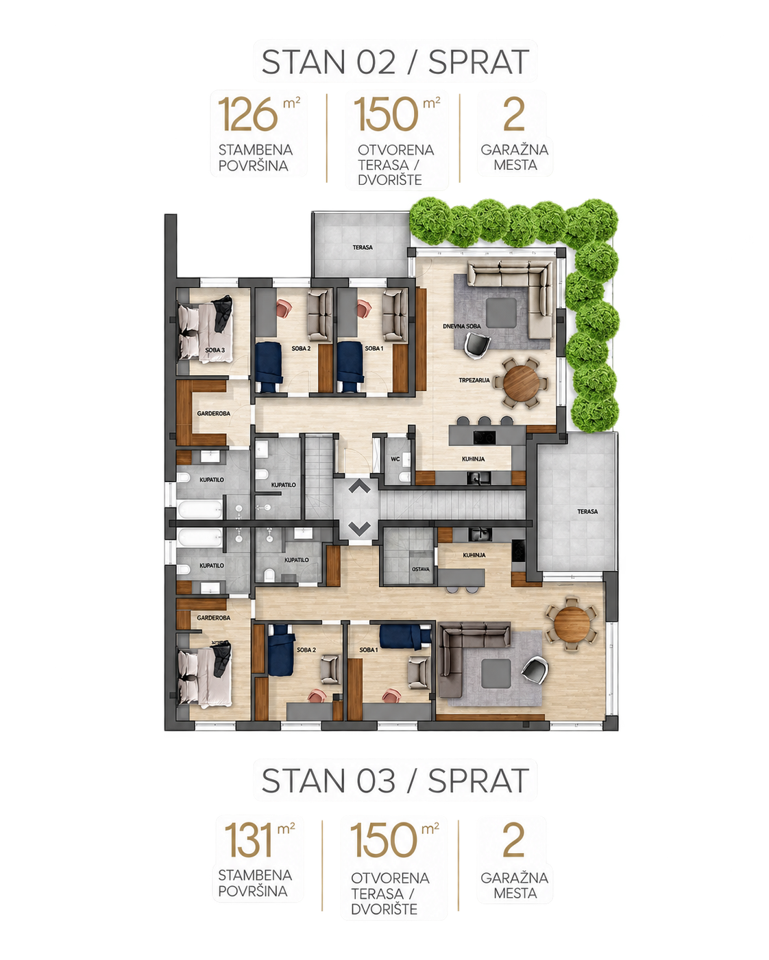 Villa Evia — Stanovi 2 i 3